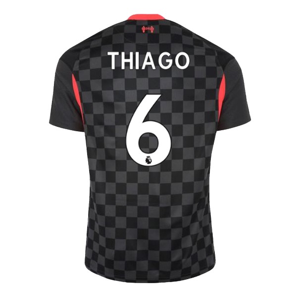 Camiseta Liverpool NO.6 Thiago 3ª 2020 2021 Negro